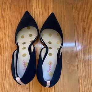Navy Suede Pumps - 7.5